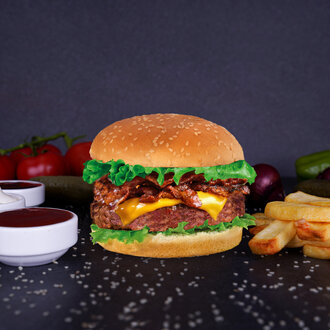 Pastırmalı Cheddar Gerdan Burger görseli