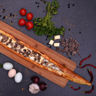 Kavurmalı Kaşarlı Pide (Açık) görseli