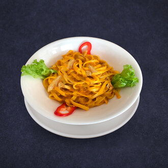 Cheddar Soslu Spagetti görseli