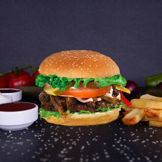 Karamelize Soğan Burger görseli