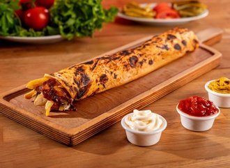 Antakya Usulü Double Zurna Tavuk Döner Dürüm görseli