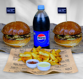 2'Li Hit Chicken Cheesburger Menü görseli