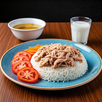 Mercimek Çorbası + Tavuklu Pilav + Ayran görseli