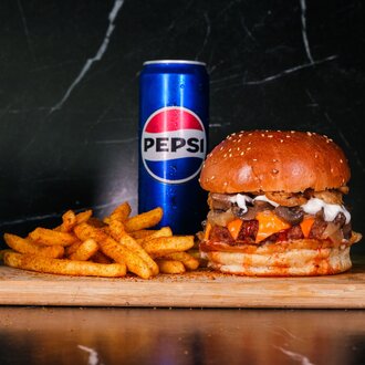 Garlic Mushroom Sarımsaklı Et Burger görseli