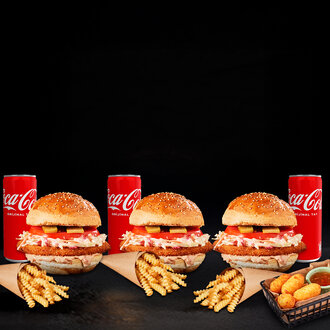 3'Lü Gamer Menü (3 Adet Dilediğin Co Burger Menü + Ortaya Atıştırmalık) görseli