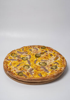 Cheddar Dolgulu Etli Pizza(acılı)(büyük) görseli