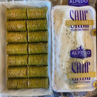 Fıstık Sarma (500 Gr.) & Maras  Sade Dondurma (500 Gr.) görseli
