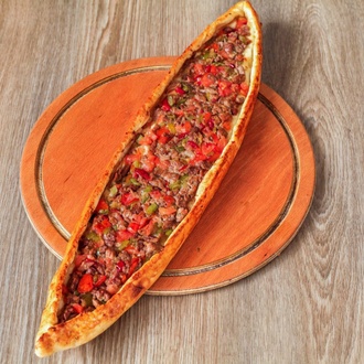 Kuşbaşılı Yumurtalı Pide görseli