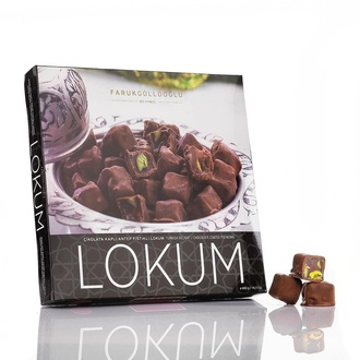Çikolata Kaplı Antep Fıstıklı Lokum (160 Gr.) görseli