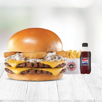 Mushroom Big Star Cheeseburger Menü görseli