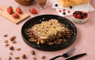 Sütlü Çikolatalı Muzlu Waffle görseli