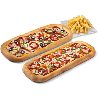 2'Li Pan Pizza + Patates görseli
