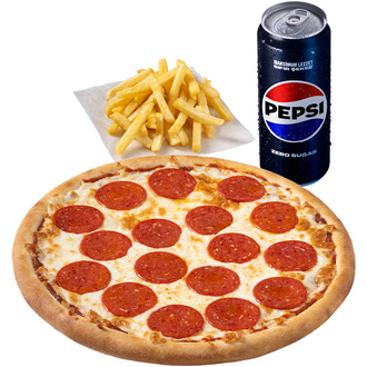 Orta Boy Pizza Menü + Patates görseli