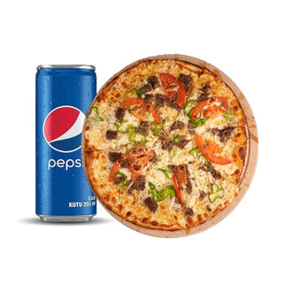 Kavurmalı Pizza (Büyük) Menü görseli