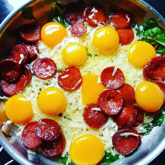 Sucuklu Kaşarlı Yumurta görseli