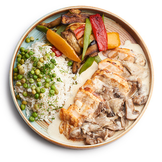 Mantar Soslu Izgara Tavuk görseli