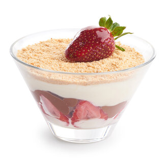 Çilekli Muzlu Bisküvili Muhallebi görseli