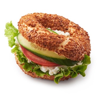 Labne Peynirli Mini Simit Sandviç görseli