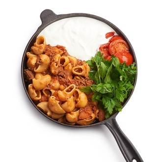 Kıymalı Yoğurtlu Makarna görseli