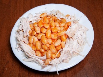 Tavuklu Pilav Üstü Kuru Fasulye (1.5 Porsiyon) görseli