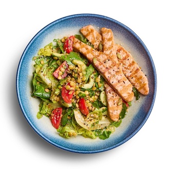 Izgara Somon Fileto Salata görseli