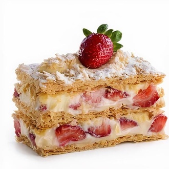 Çilekli Milföy Pasta görseli