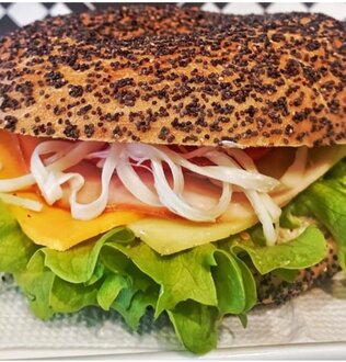 Bagel Haşhaşlı Sandviç görseli