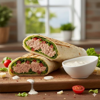 Ton Balıklı Wrap görseli