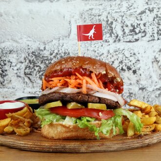 The Vegan Dino Burger (Vejeteryan) görseli