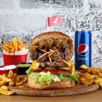 T-rex Burger Menü görseli