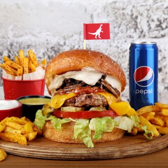 Garlic Mushroom Burger Menü görseli