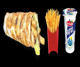 Tavuk Döner Dürüm Menü 1 görseli
