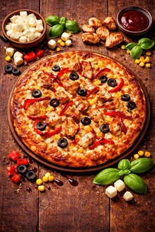 Nairobi Pizza (Tavuklu) (Orta Boy) görseli