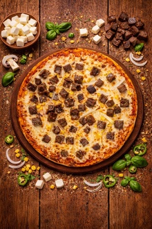 Denver Pizza  (Kavurmalı) Pizza (Orta Boy) görseli