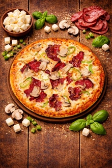 Rio Pizza  (Pastırmalı) (Orta Boy) görseli