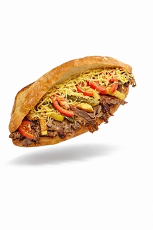 Tam Ekmek Arası Kaşarlı Et Döner görseli