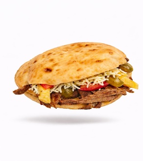 Tombik Ekmek Arası Kaşarlı Et Döner görseli
