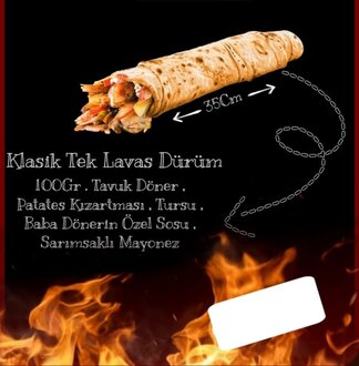 Hatay Usulü Dürüm görseli