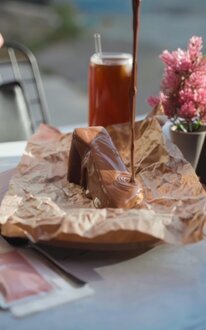 Belçika Çikolatalı Bask Cheescake görseli