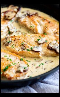 Kremalı Mantarlı Tavuk görseli