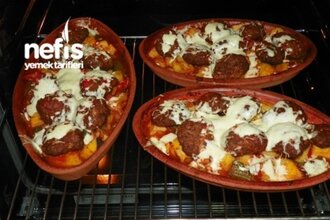 Kiremitte Köfte görseli