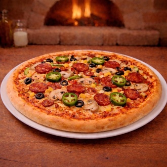 Acılı Karışık Pizza (Büyük) görseli