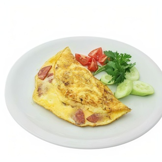 Sucuklu Kaşarlı Omlet görseli