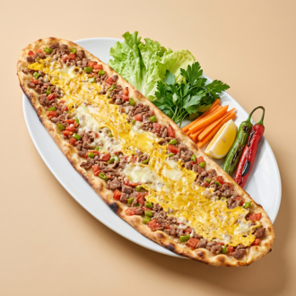 Yumurtalı Kaşarlı Bıçak Arası Pide görseli