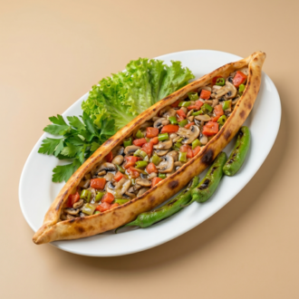 Mantarlı Pide (Açık) görseli