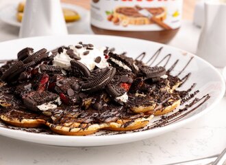 Oreo Çiçek Waffle görseli