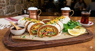 Doritoslu Duble Çiğ Köfte Dürüm görseli