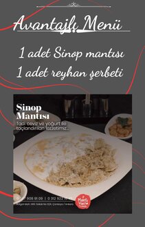Sinop Mantısı Ve Reyhan Şerbeti görseli