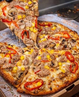 Ton Balıklı Pizza (Büyük) görseli