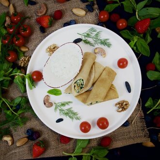 Cevizli Ispanaklı Krep ( блины со шпинатом ) görseli